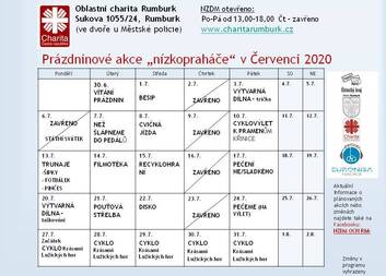 Prázdninový program klubu 2020